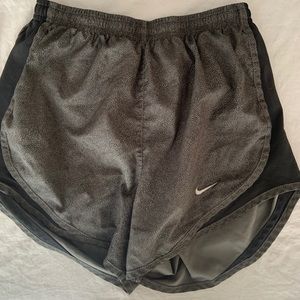 Grey and Black Nike Shorts